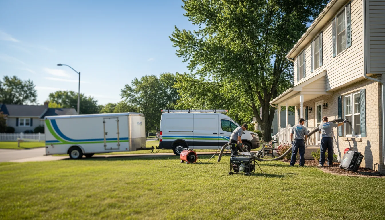 Flooded Basement Restoration And Cleanup With Repair in Sulphur, IN near me